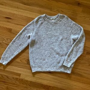 L.L. BEAN vintage cream and brown cotton knit sweater. Size Men’s Medium